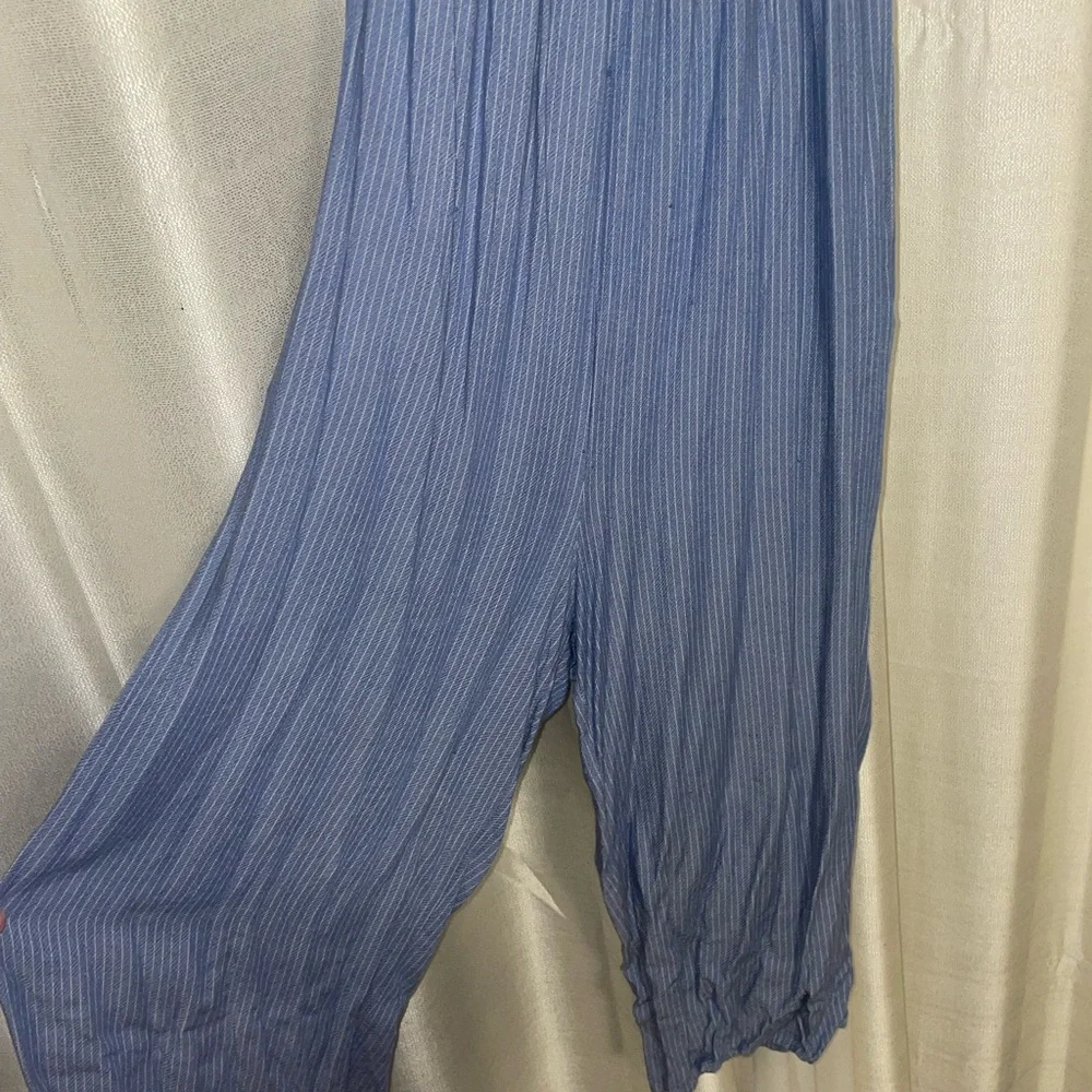 Urban Outfitters Blue Stripe Jumpsuit - Picture 4 of 5